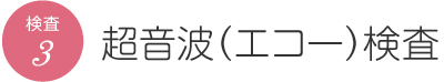 超音波（エコー）検査